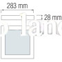 Накладной светильник LED 28W HOROZ Electric 3000K/4200K/6000K ARINA-28 